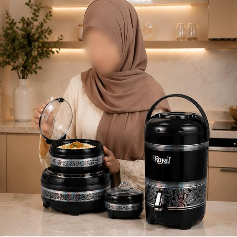 ROYAL Nova Insulated 4-Piece Thermal Cooler and Hot Pot Casserole Set