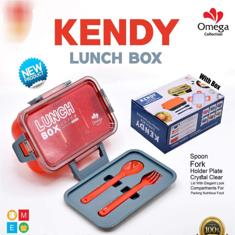 Kendy Insulated Kids Lunch Box with Secure Compartments