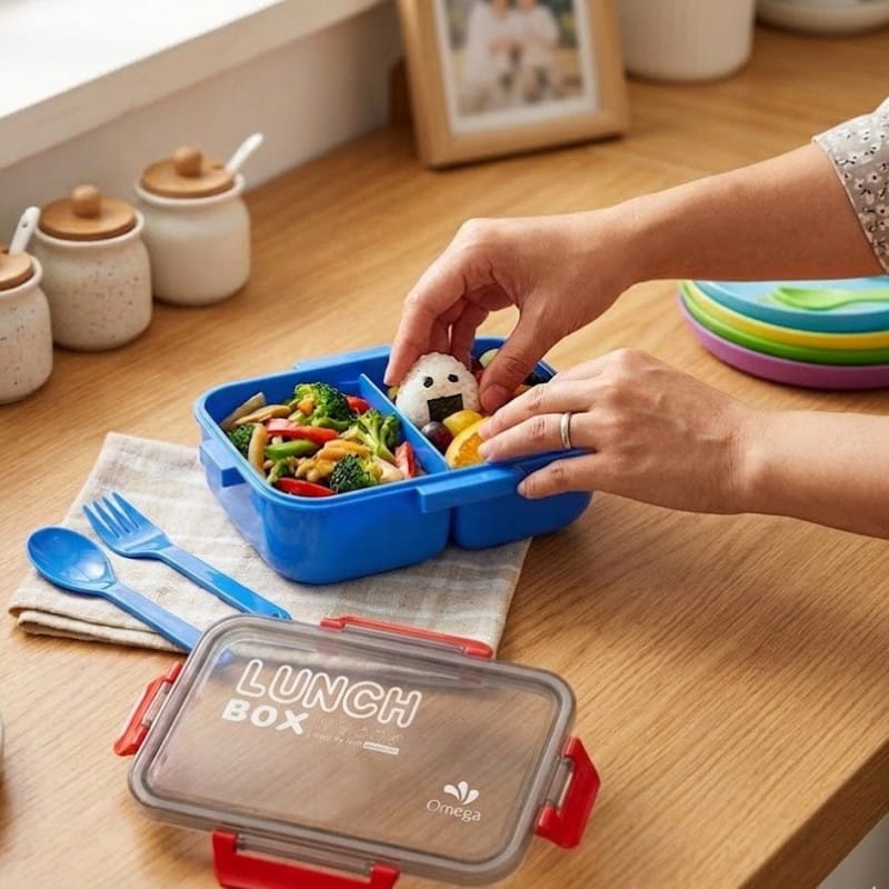 Kendy Insulated Kids Lunch Box with Secure Compartments