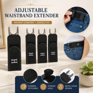 2-Piece Buckle-Free Elastic Stretch Belt for Women and Men