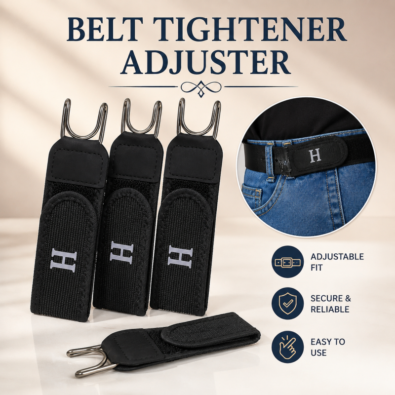 2-Piece Buckle-Free Elastic Stretch Belt for Women and Men