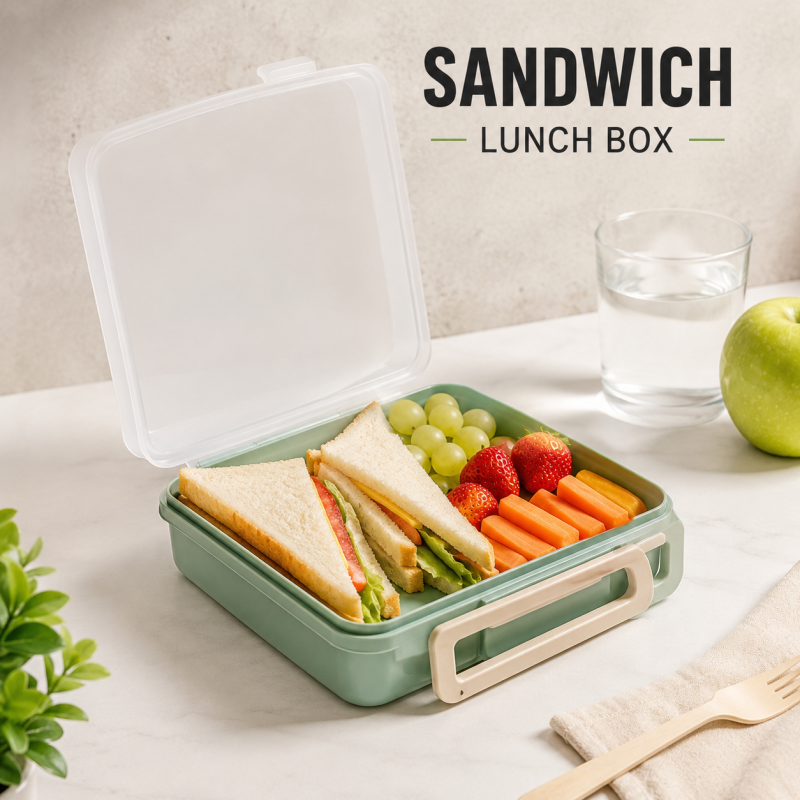 Compact Sandwich-Sized Insulated Kids Lunch Box