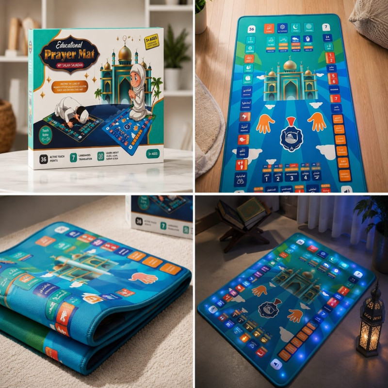 Interactive Smart Educational Prayer Mat for Kids and Beginners
