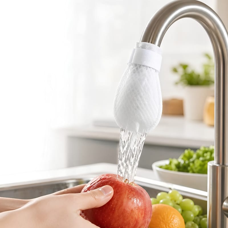 Universal Faucet Filter Cotton Bag Anti-Splash Replacement Set - Pack of 10